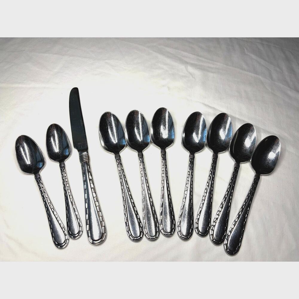 Oneida Madrid Pattern Stainless Silverware Replacement Lot 10 Pieces Total